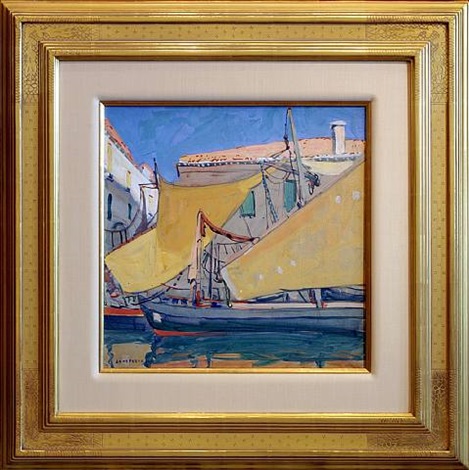 chioggia boats [sold] by jane peterson